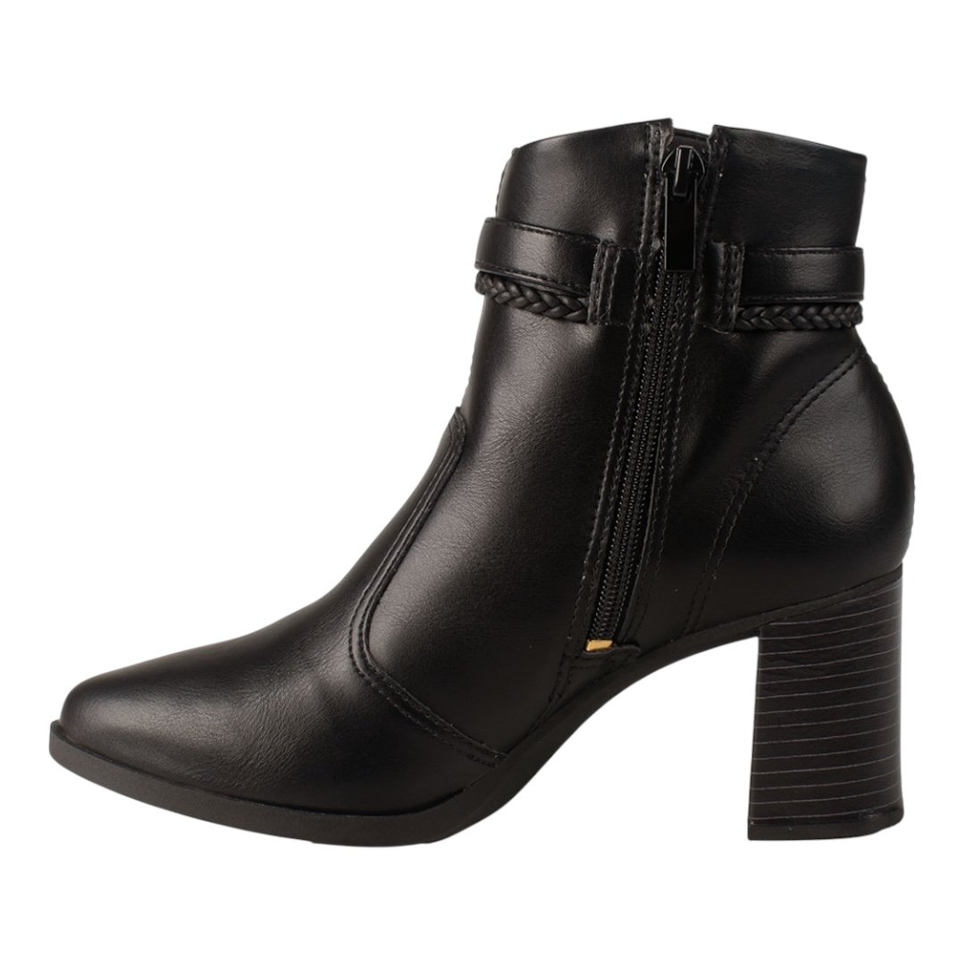 Bota Dakota Cano Baixo salto bloco DA781 Preta Preto 3