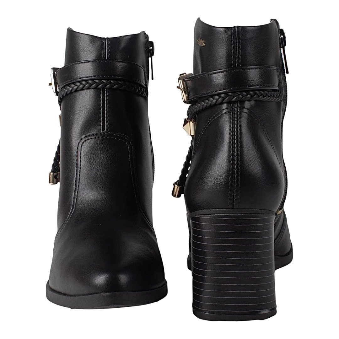 Bota Dakota Cano Baixo salto bloco DA781 Preta Preto 4