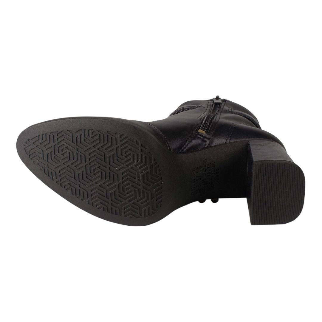 Bota Dakota Cano Baixo salto bloco DA781 Preta Preto 6