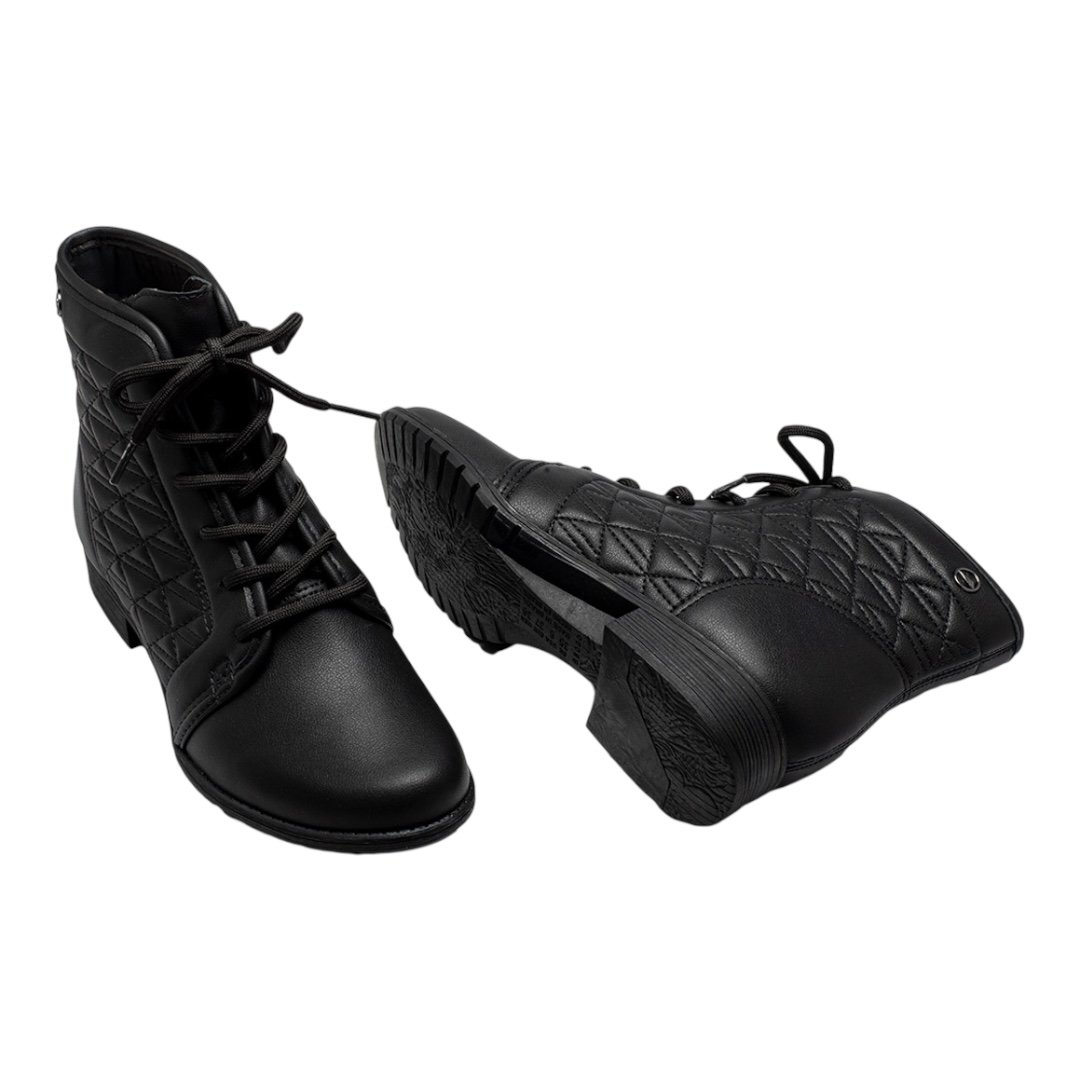 Bota Dakota Coturno Dakota Salto Baixo DA921 Preto Preto 5