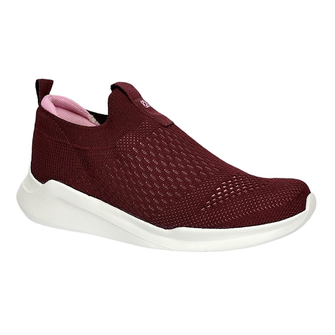 Tênis Petite Jolie Slip On Calce Fácil PJ5517II Vinho Vermelho 2