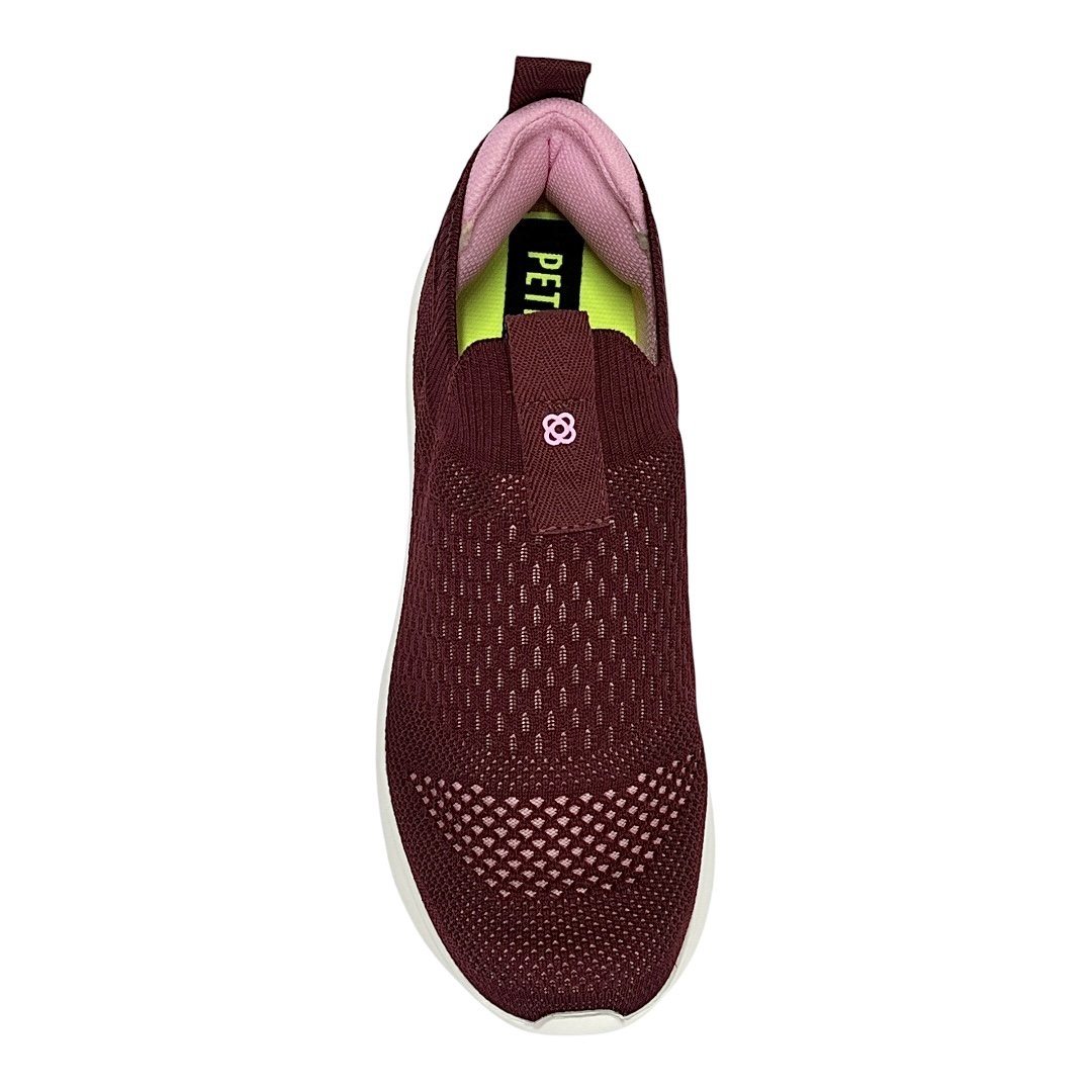 Tênis Petite Jolie Slip On Calce Fácil PJ5517II Vinho Vermelho 4