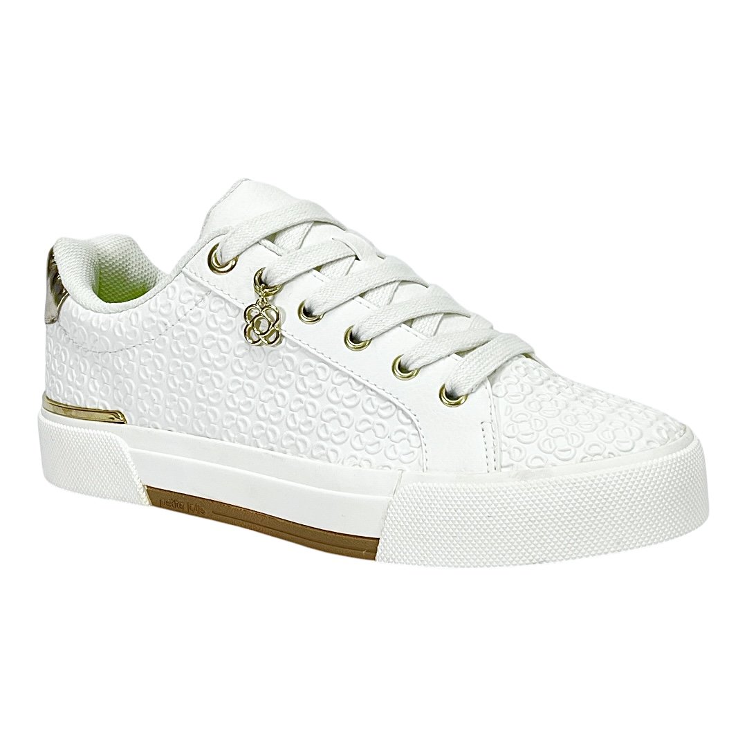 Tênis Petite Jolie Pump Feminino PJ7536 Branco Branco 2