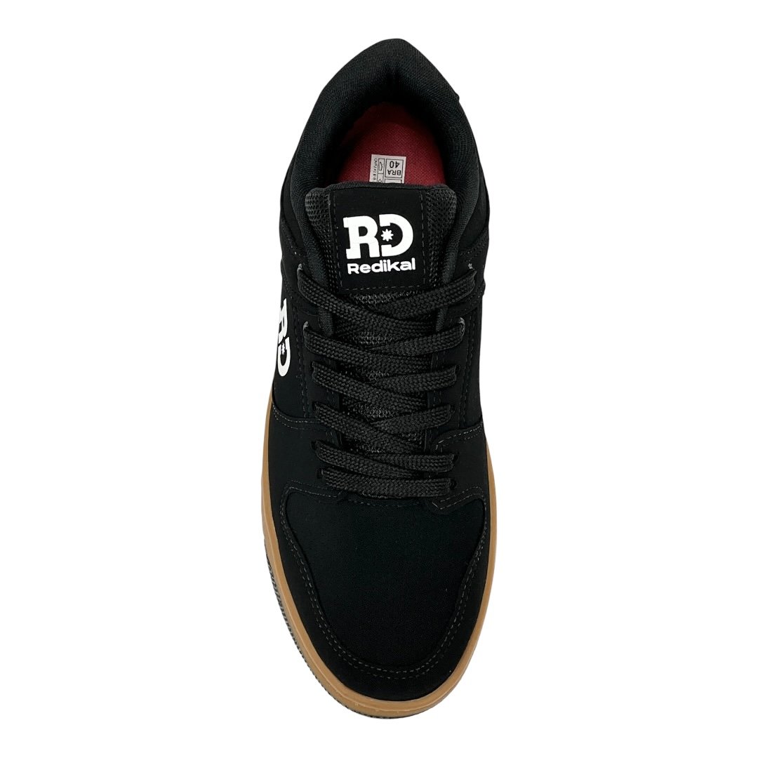 Tênis Redikal Skate Masculino RKT488 Preto/Latex Preto 4