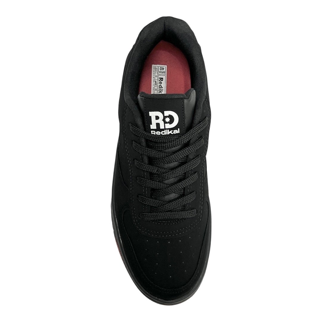 Tênis Redikal Skate Masculino RKT500 Preto/Vermelho Preto/Vermelho 4