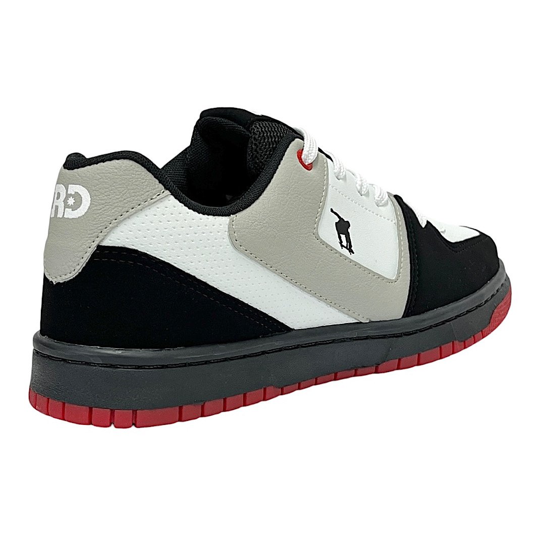 Tênis Redikal Skate Masculino RKT508 Branco/Preto/Cinza Branco/Preto 5