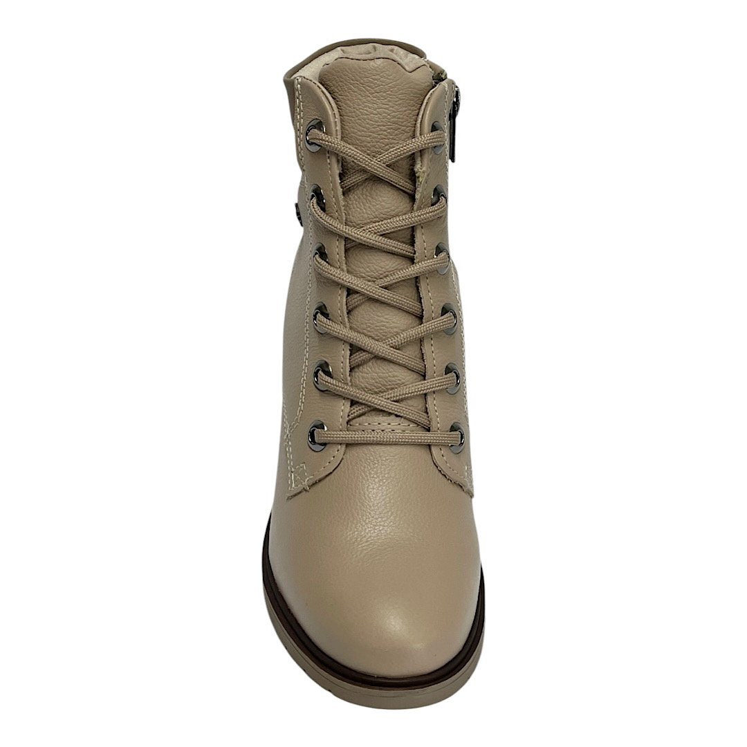 Bota Dakota Coturno Couro Salto Alto D0391 Cappucino Capuccino 4
