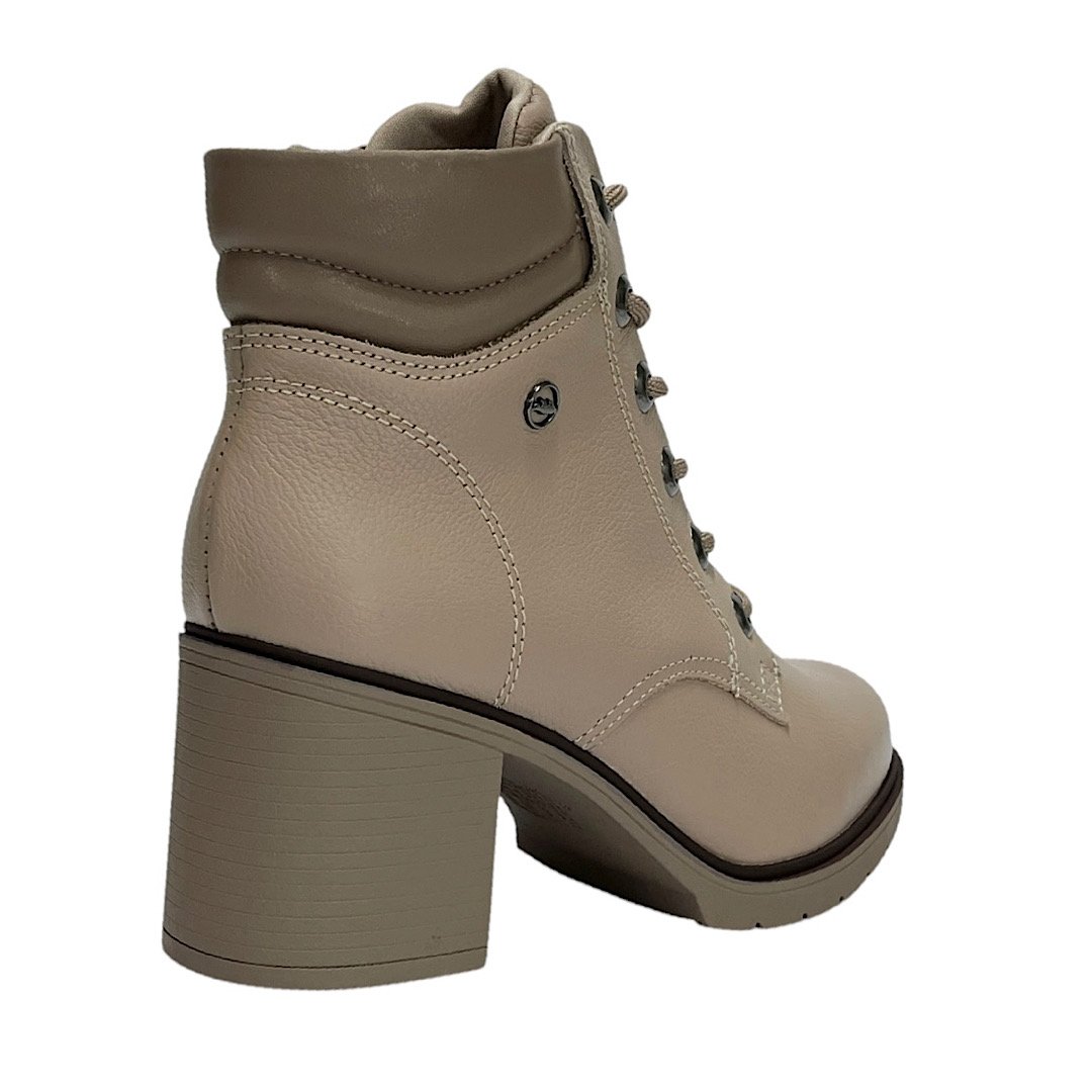 Bota Dakota Coturno Couro Salto Alto D0391 Cappucino Capuccino 5