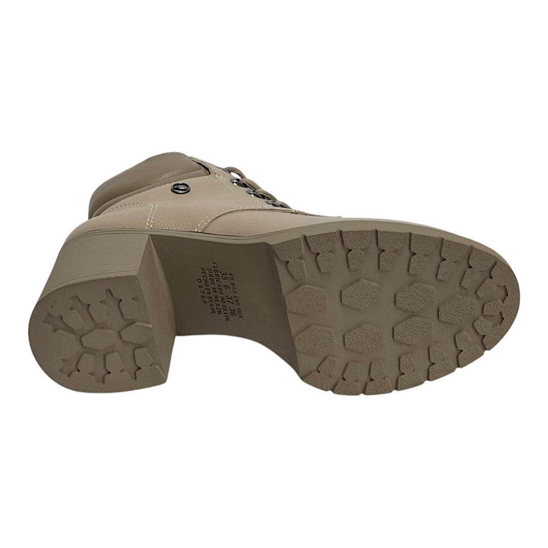 Bota Dakota Coturno Couro Salto Alto D0391 Cappucino Capuccino 6