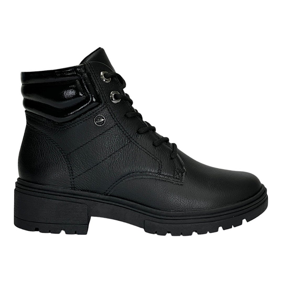 Bota Dakota Coturno Couro D0451 Valais Preto Preto 2