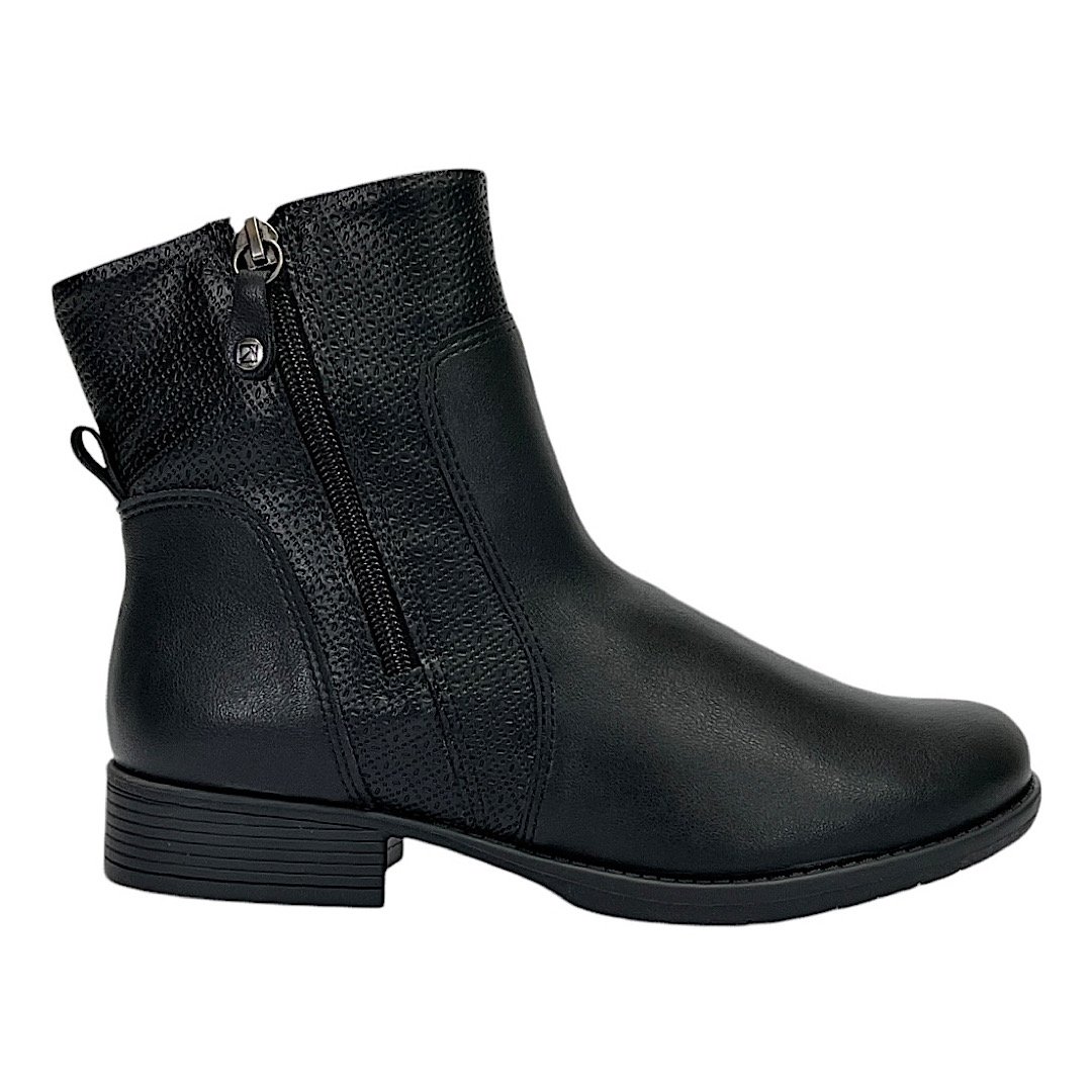 Bota Piccadilly Leci Cano Curto 653021 Preto Preto 2