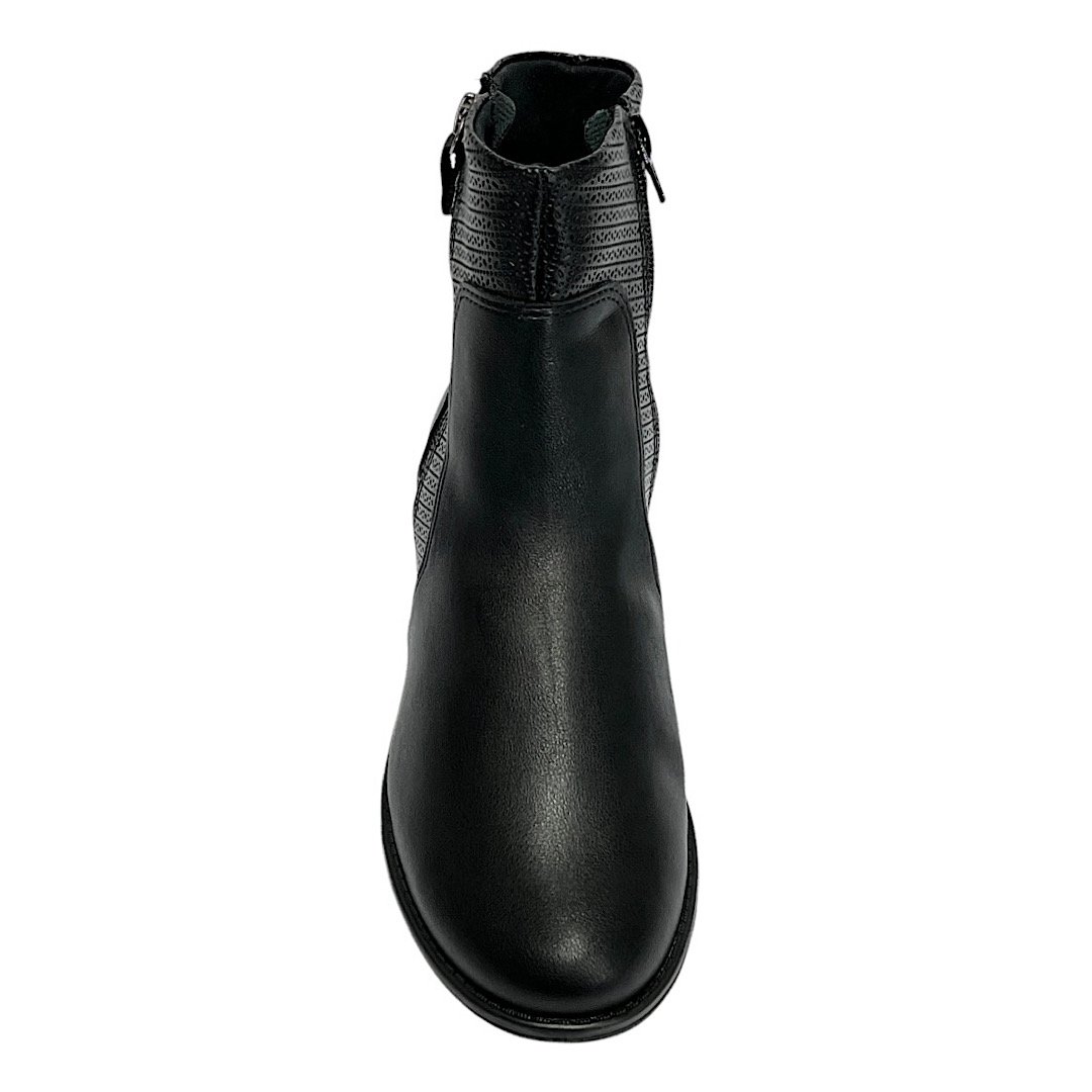 Bota Piccadilly Leci Cano Curto 653021 Preto Preto 4