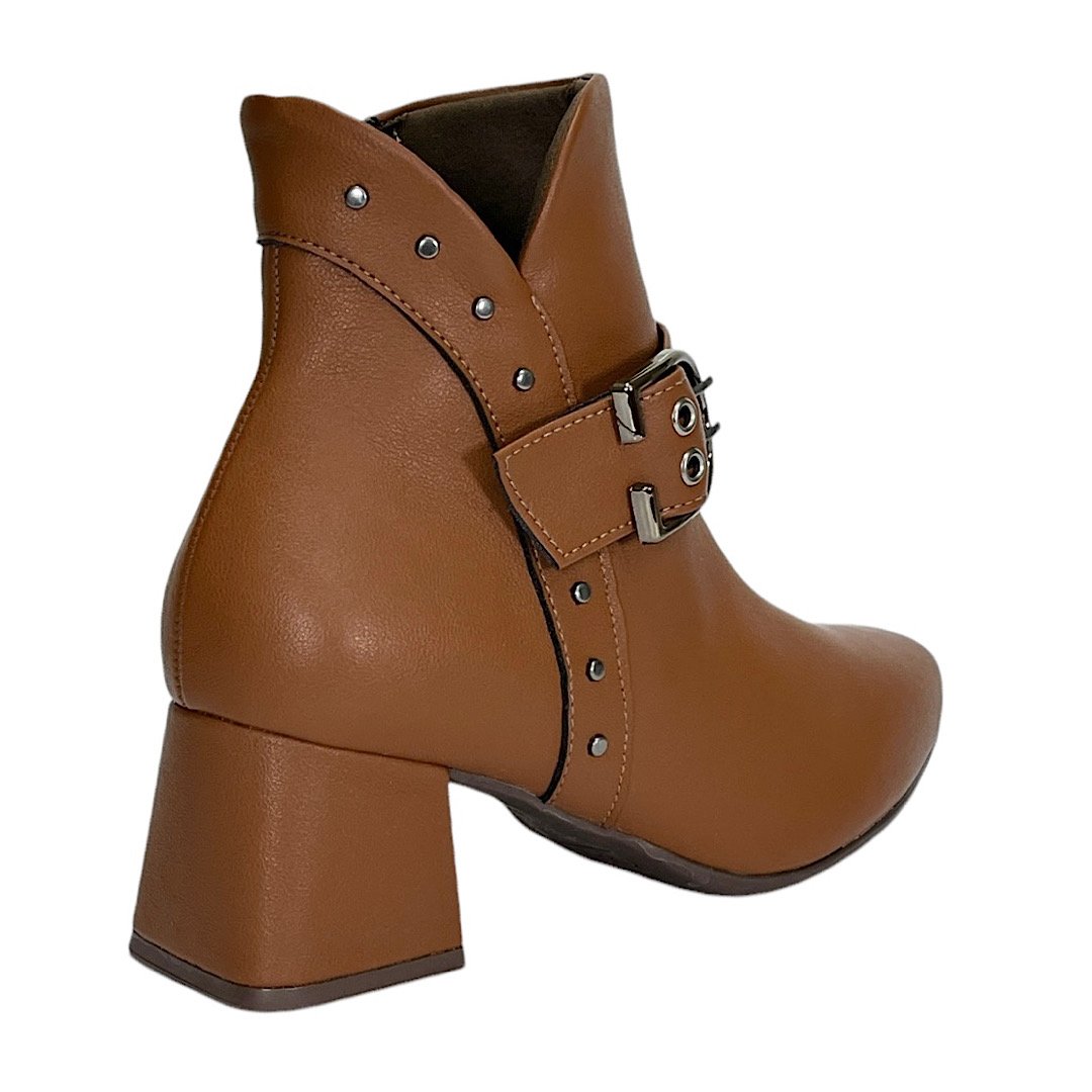 Bota Piccadilly Maxi Estela Wide Fit 748037 Marrom Madeira Marrom 5