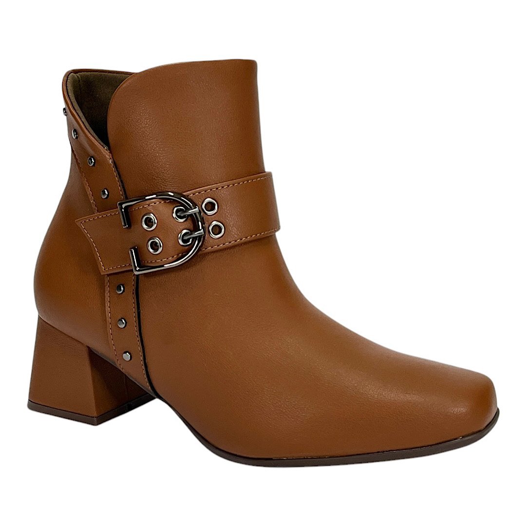Bota Piccadilly Maxi Estela Wide Fit 748037 Marrom Madeira Marrom 1