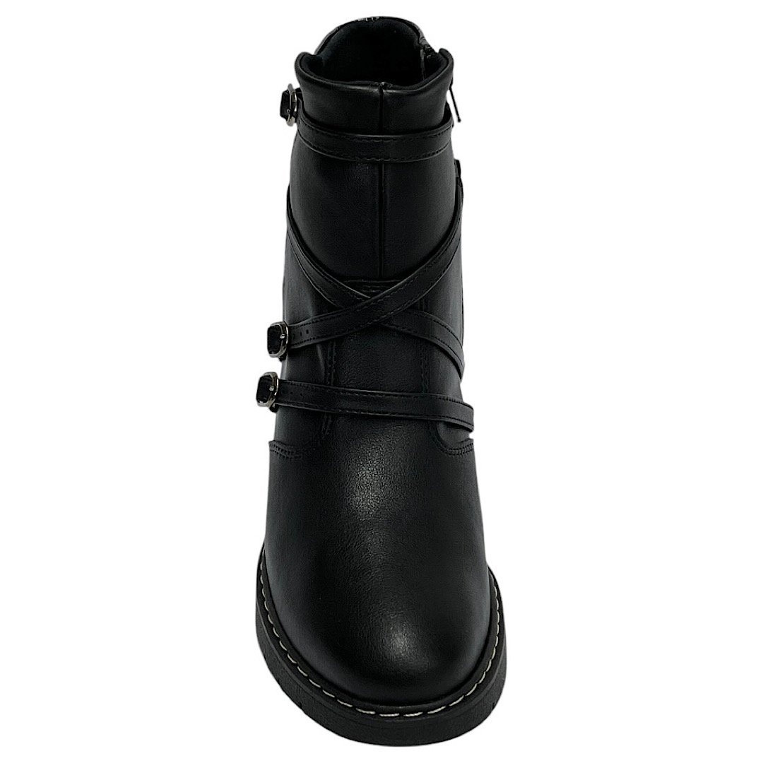 Bota Piccadilly Maxi Denise Croco 769002 Preto Preto 4