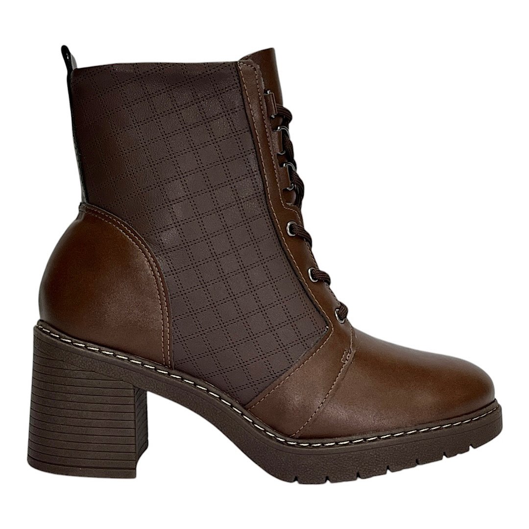 Bota Piccadilly Coturno Maxi Denise 769003 Marrom Marrom 2
