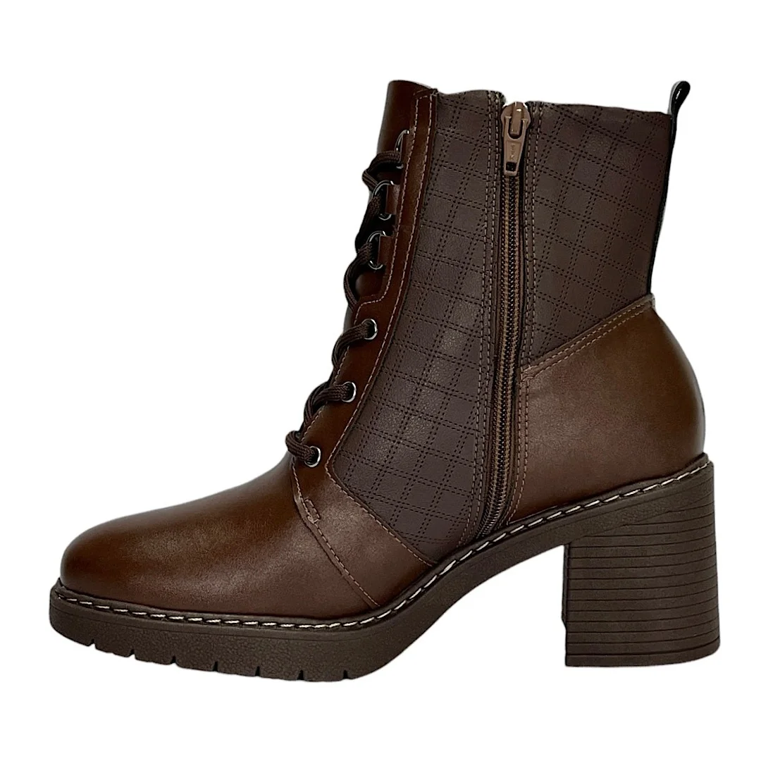 Bota Piccadilly Coturno Maxi Denise 769003 Marrom Marrom 3