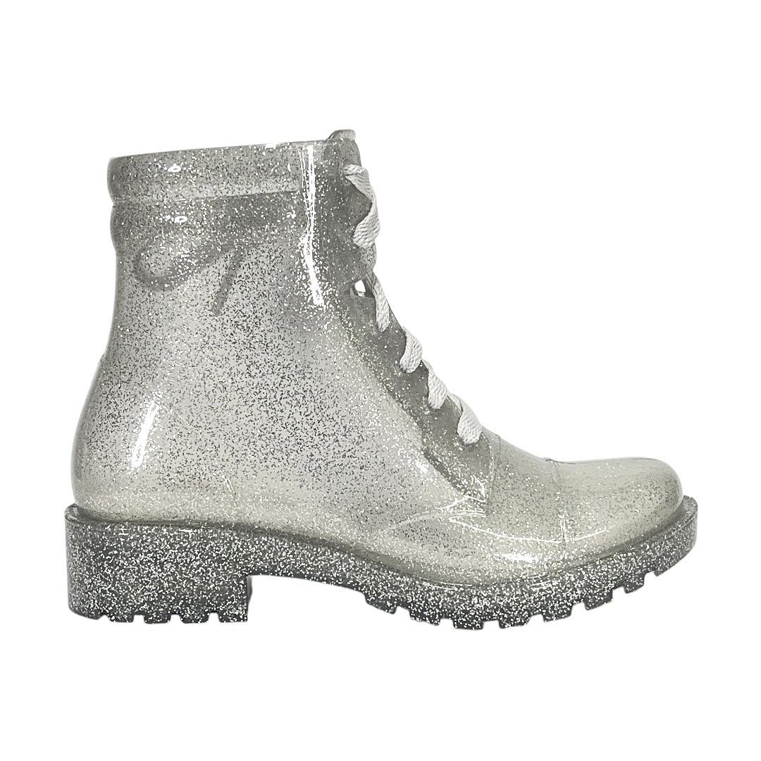 Bota Petite Jolie Coturno Iggy Infantil PJ4995IN Glitter Prata Prata 2