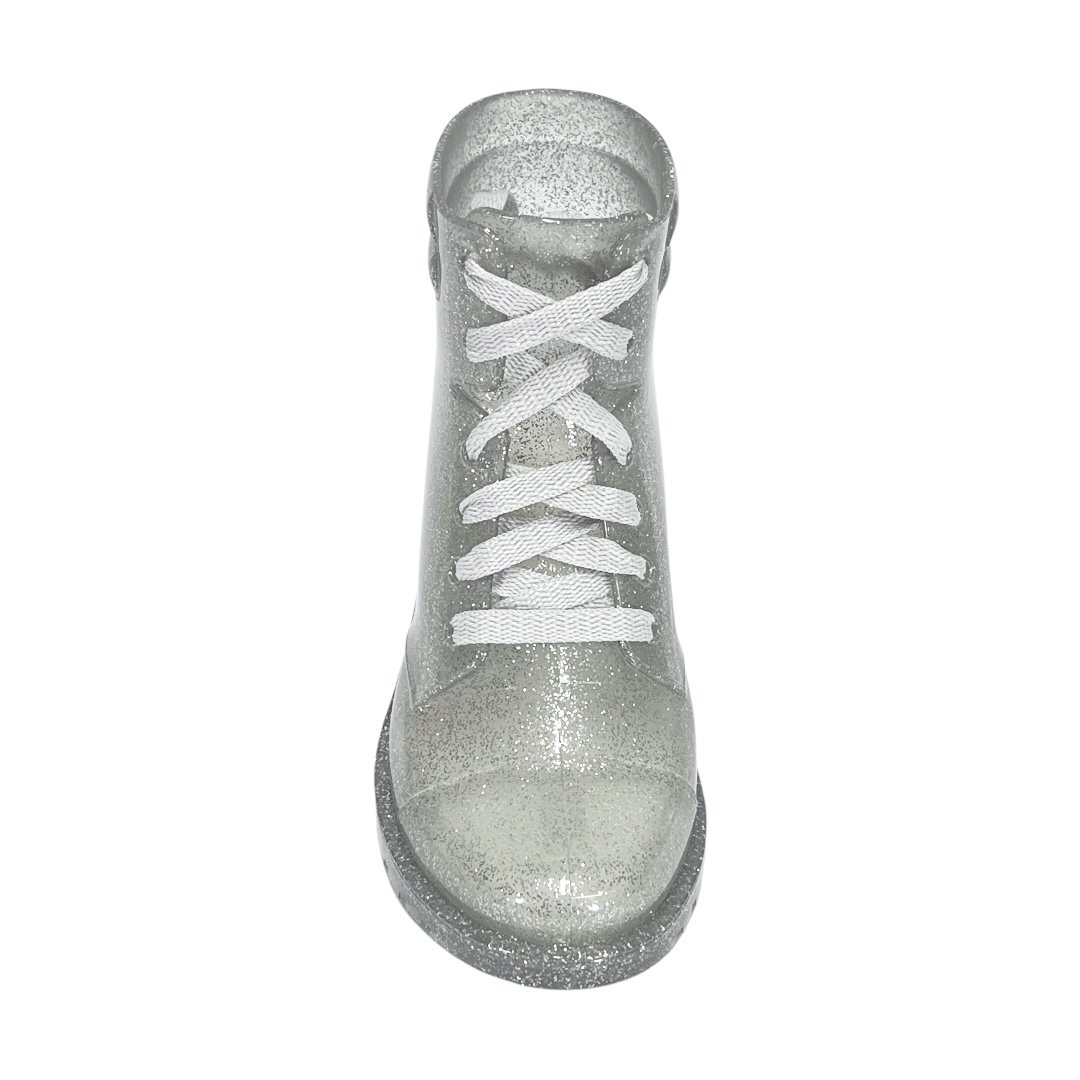 Bota Petite Jolie Coturno Iggy Infantil PJ4995IN Glitter Prata Prata 4