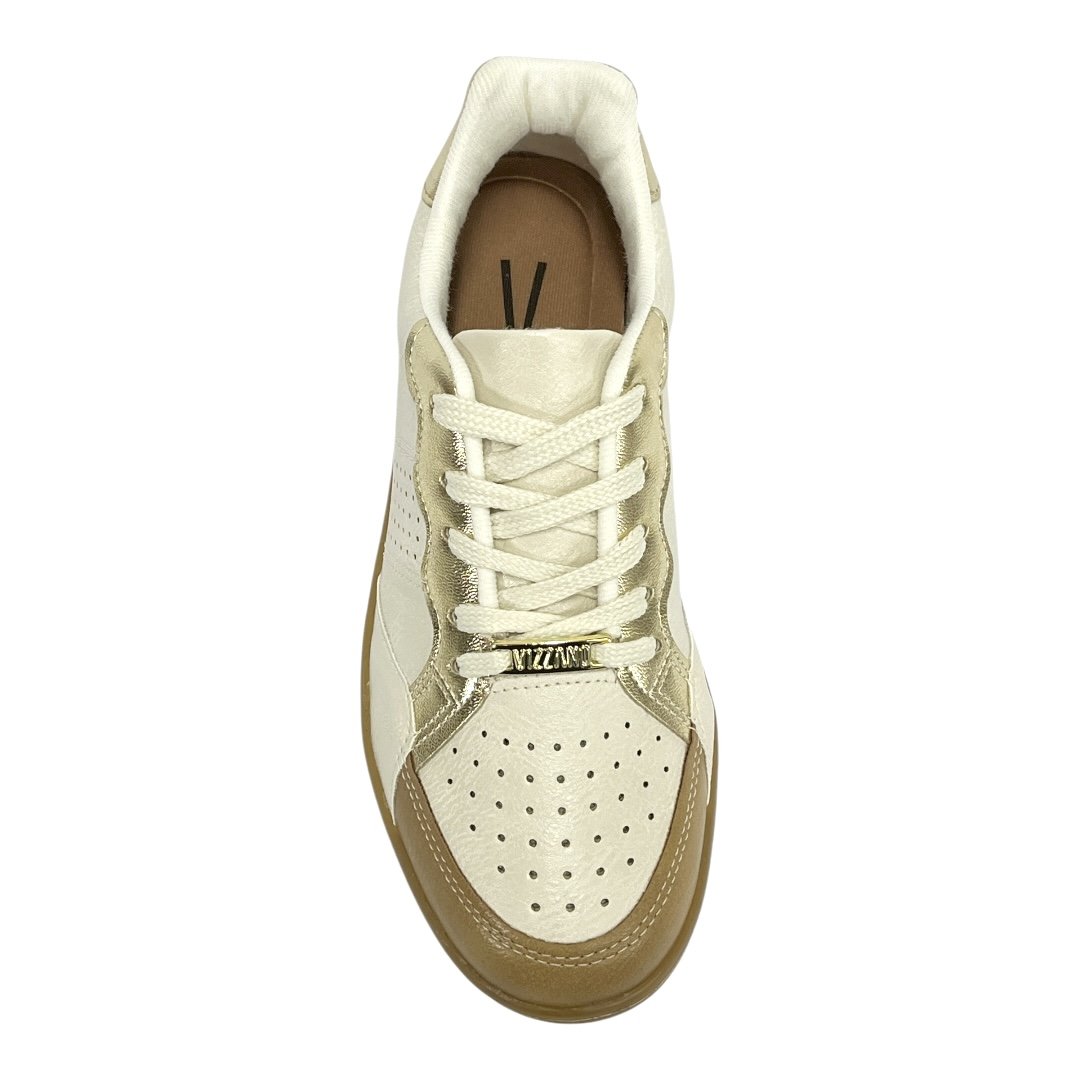Tênis Vizzano Casual Flat 1430.109 Off White/Areia/Dourado Off White/Dourado/Camel 4