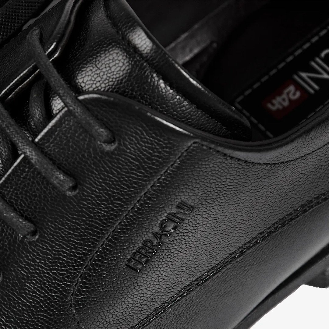 Sapato Ferracini London Masculino 4463-281G Preto Preto 4