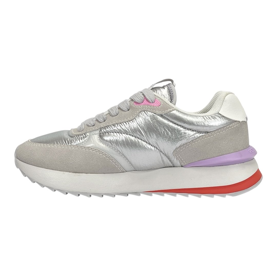 Tenis Petite Jolie Retro Running PJ7541 Prata Prata 3