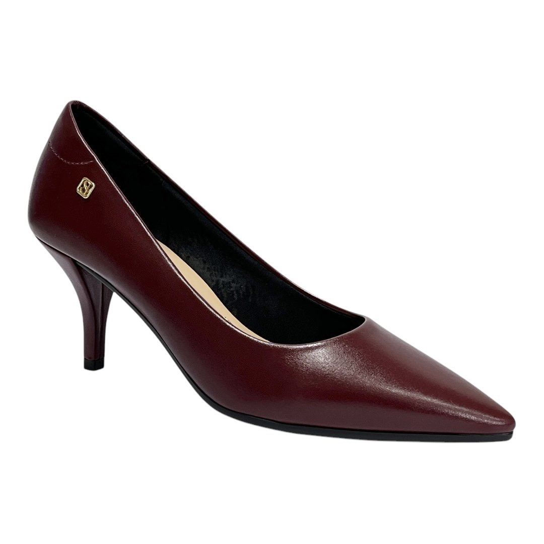 Sapato Santinelli Scarpin Salto Fino 1608-001 Marsala Marsala 1