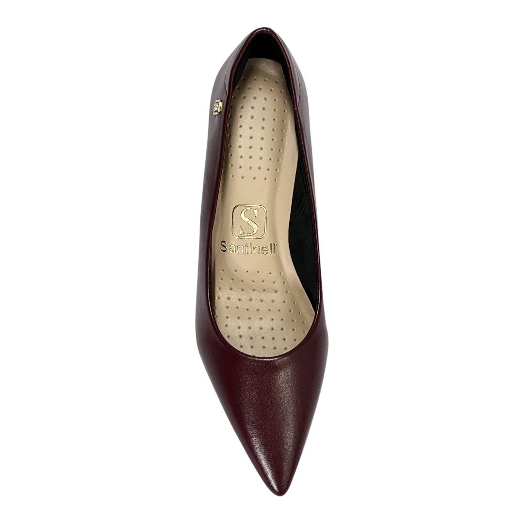 Sapato Santinelli Scarpin Salto Fino 1608-001 Marsala Marsala 4