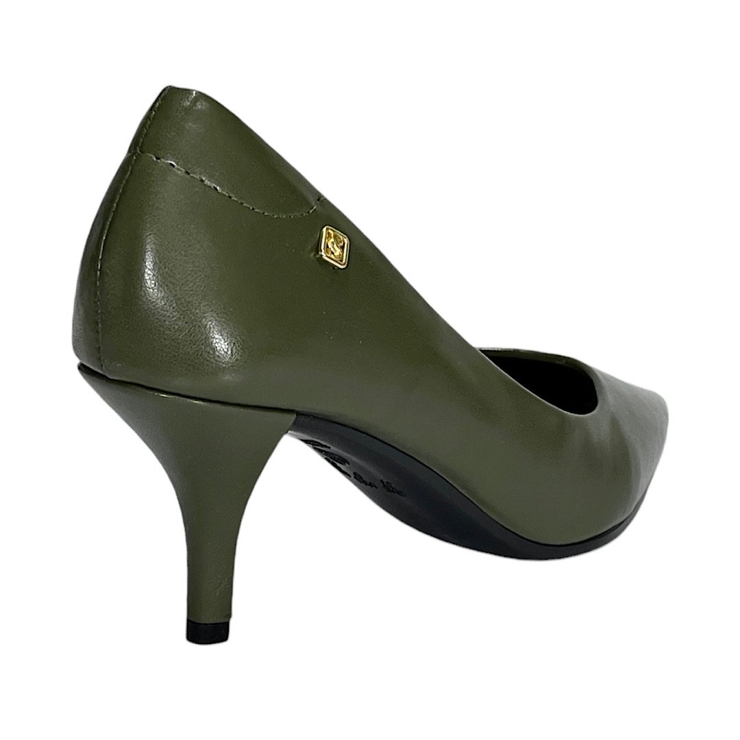 Sapato Santinelli Scarpin Salto Fino 1608-001 Verde Sonora Verde 5