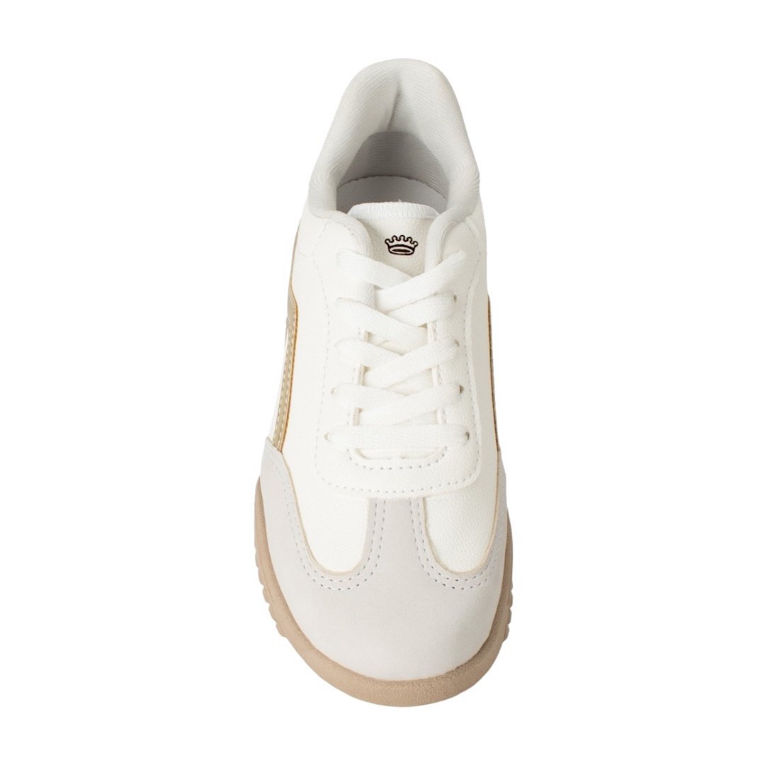 Tênis Pink Cats Casual Infantil V5281 Branco/Champagne Branco 4