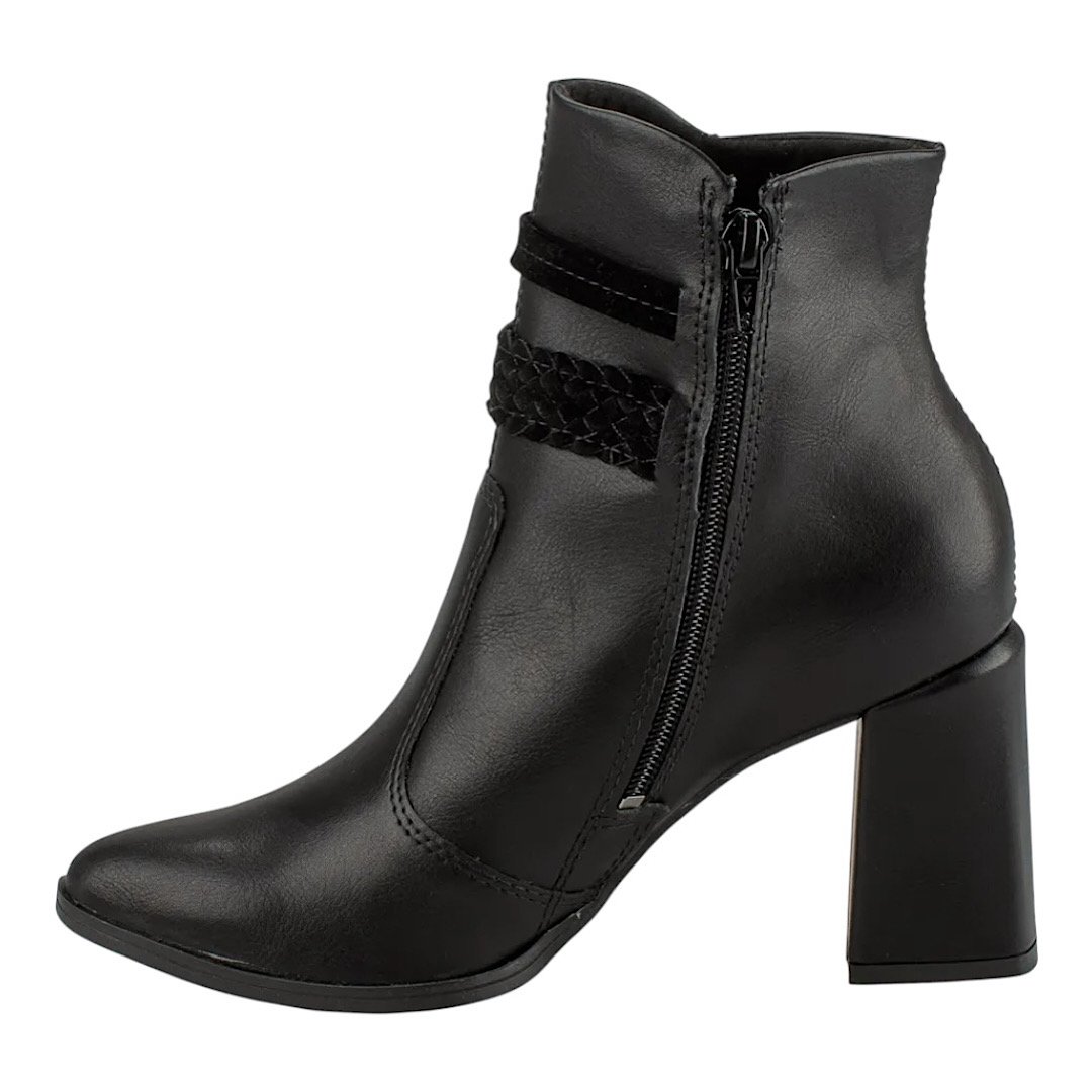 Bota Dakota Mississipi Cano Curto Salto Alto MC871 Preto Preto 3