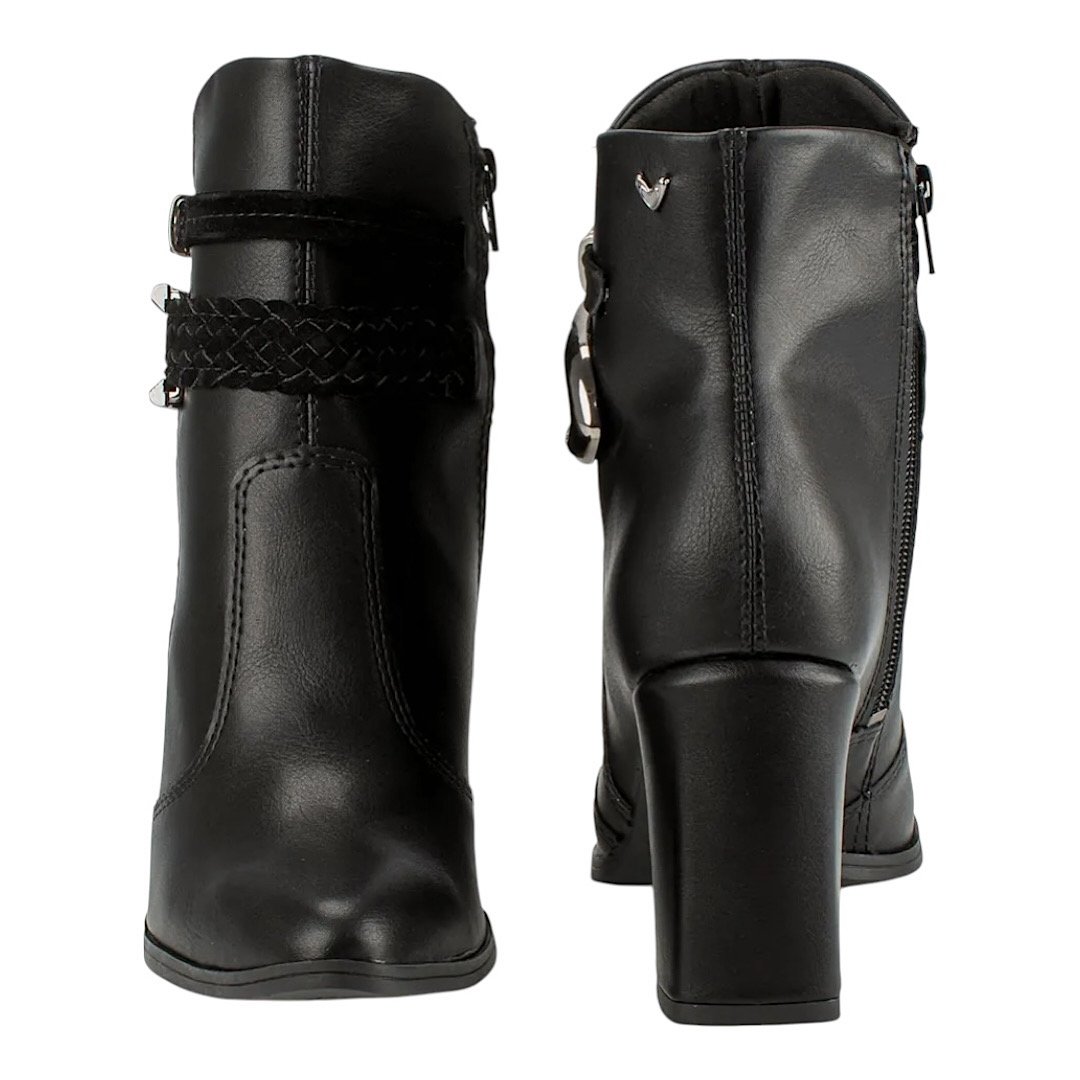 Bota Dakota Mississipi Cano Curto Salto Alto MC871 Preto Preto 4