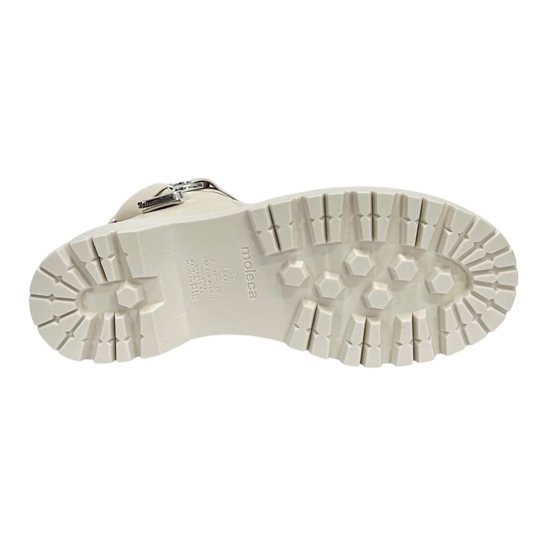 Bota Moleca Casual Plataforma 5351.103 Off White Branco 6