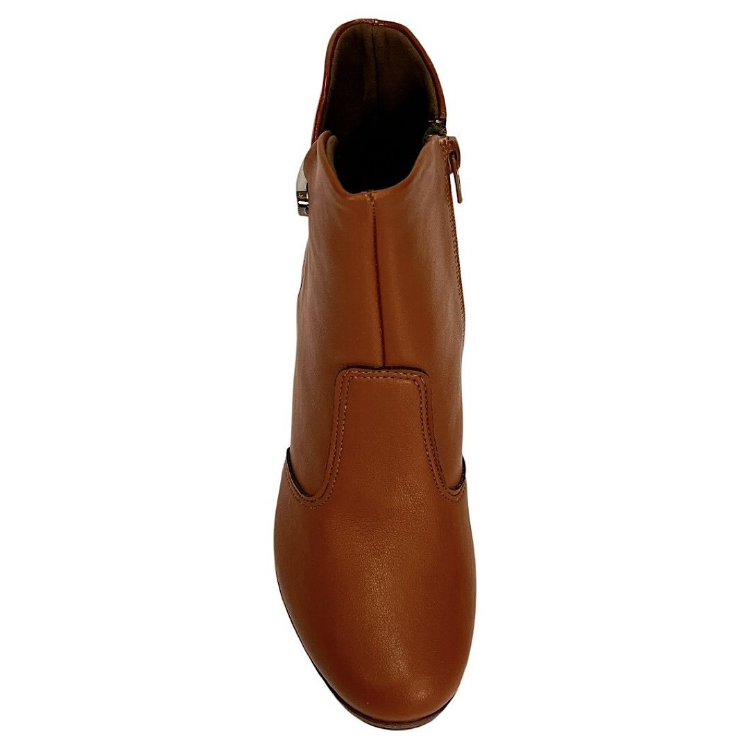 Bota Piccadilly Deise Cano Curto 130240 Conhaque Marrom 4