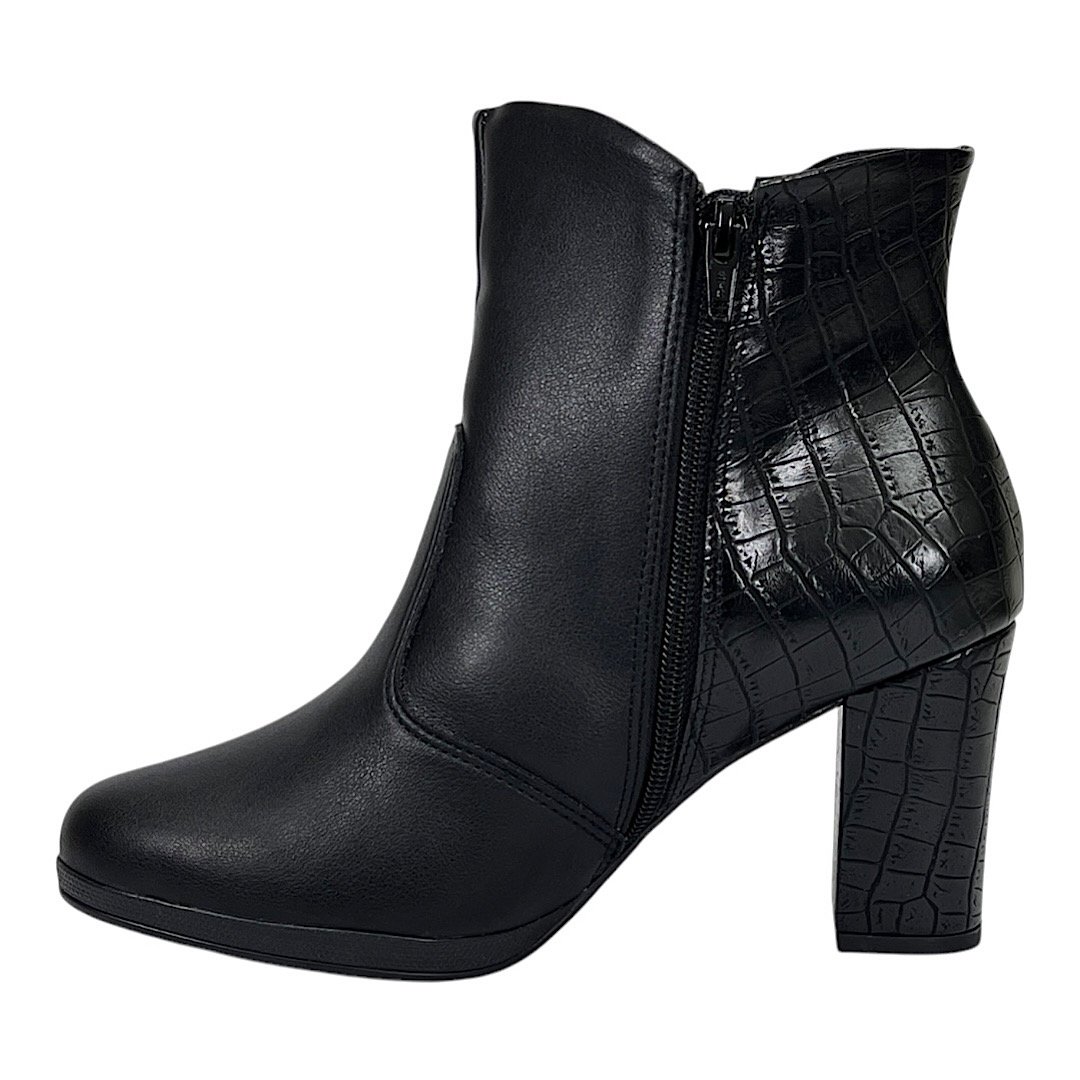 Bota Piccadilly Deise Cano Curto 130240 Preto Preto 3