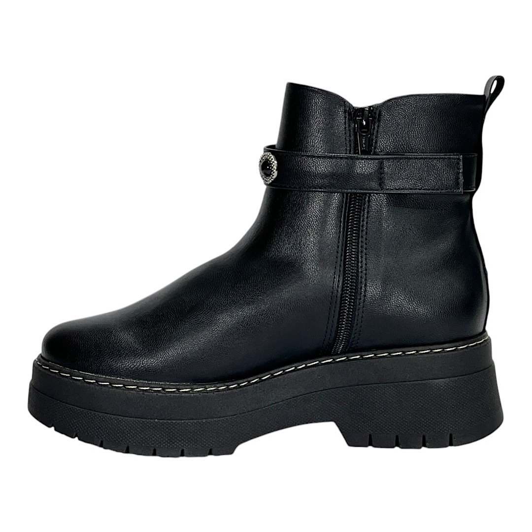 Bota Piccadilly Fabiana Plataforma 318009 Preto Preto 2