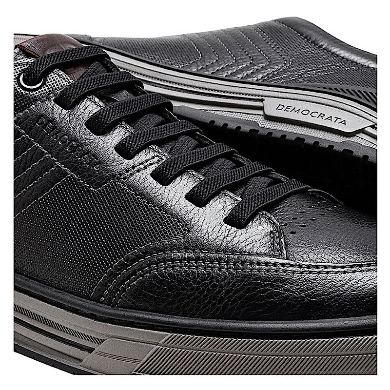 Sapatênis Democrata Denim Dylan 640101 Preto Preto 3