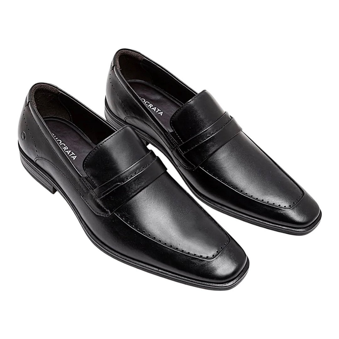 Sapato Democrata Mocassim Metropolitan Vega 055202 Preto Preto 2