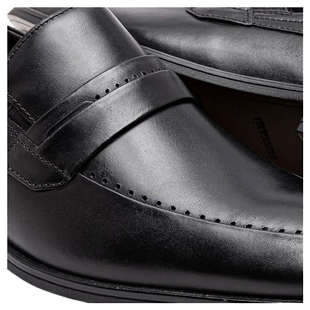 Sapato Democrata Mocassim Metropolitan Vega 055202 Preto Preto 3