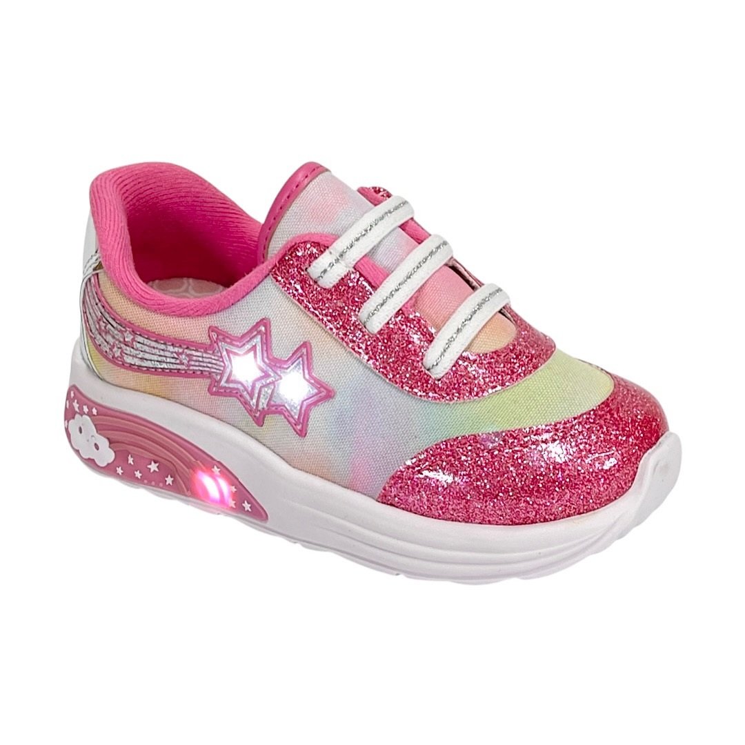 Tênis Molekinha Baby com LED 2731.307 Rosa Colorido Rosa 1