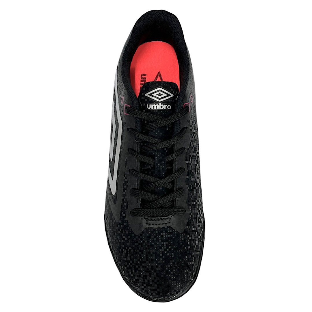Chuteira Umbro Society Techo 2 U01FB00332 Preto/Cinza/Azul Preto 4