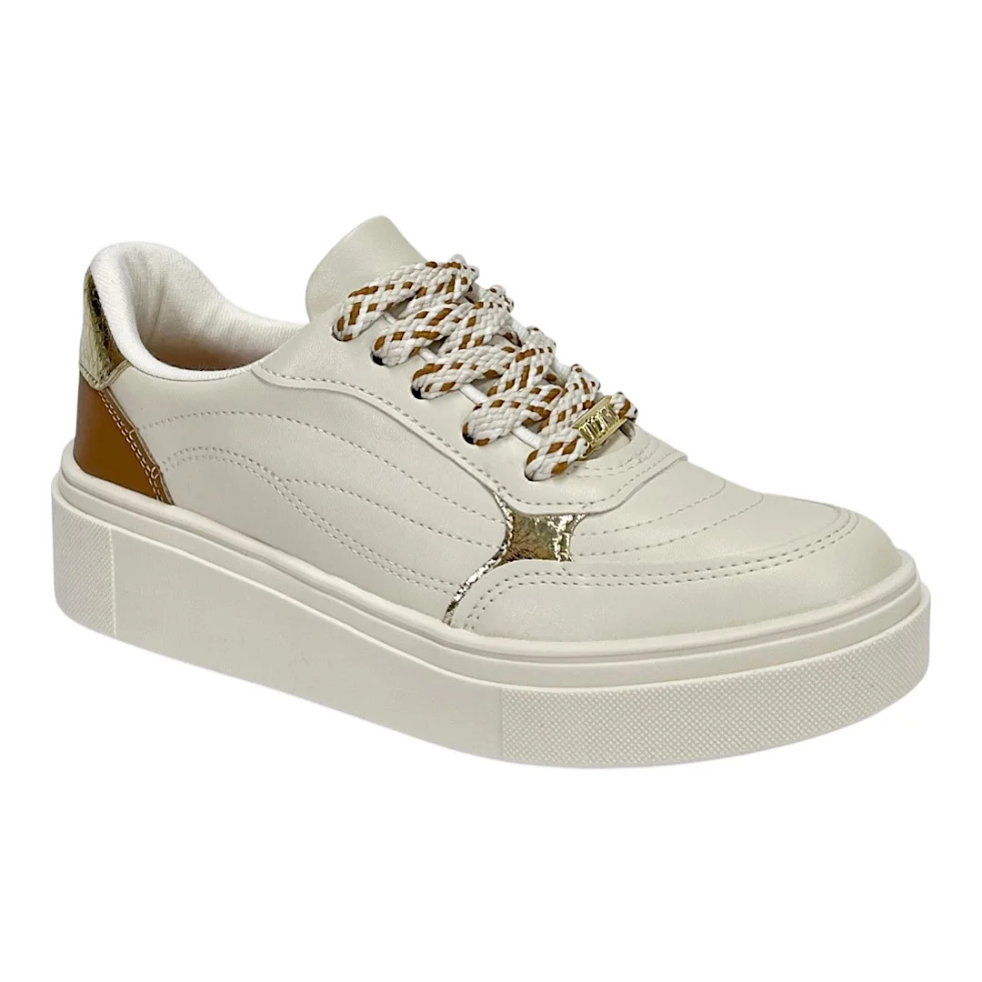 Tênis Vizzano Casual Plataforma Off White Branco