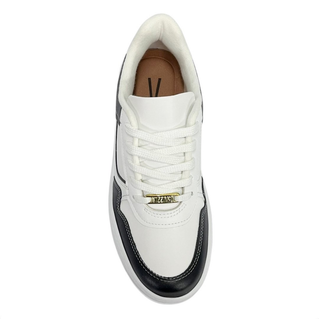 Tênis Vizzano Casual Plataforma 1389.120 Branco/Preto Branco/Preto 4