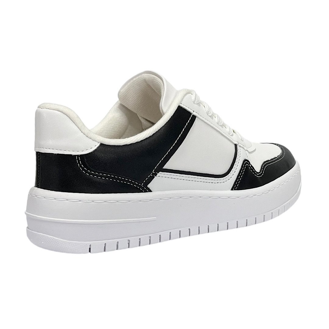 Tênis Vizzano Casual Plataforma 1389.120 Branco/Preto Branco/Preto 5