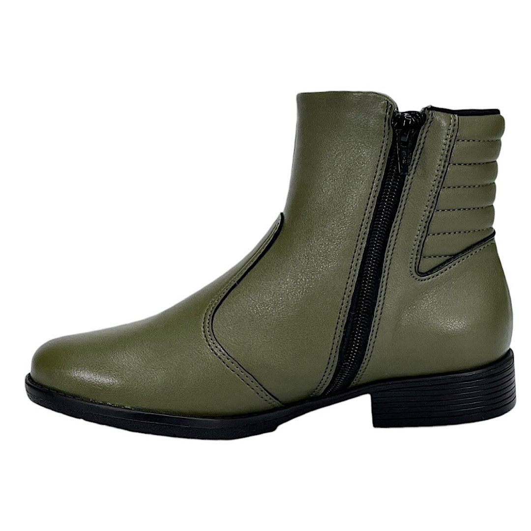 Bota Piccadilly Leci Cano Curto 653012 Verde Militar Verde 3