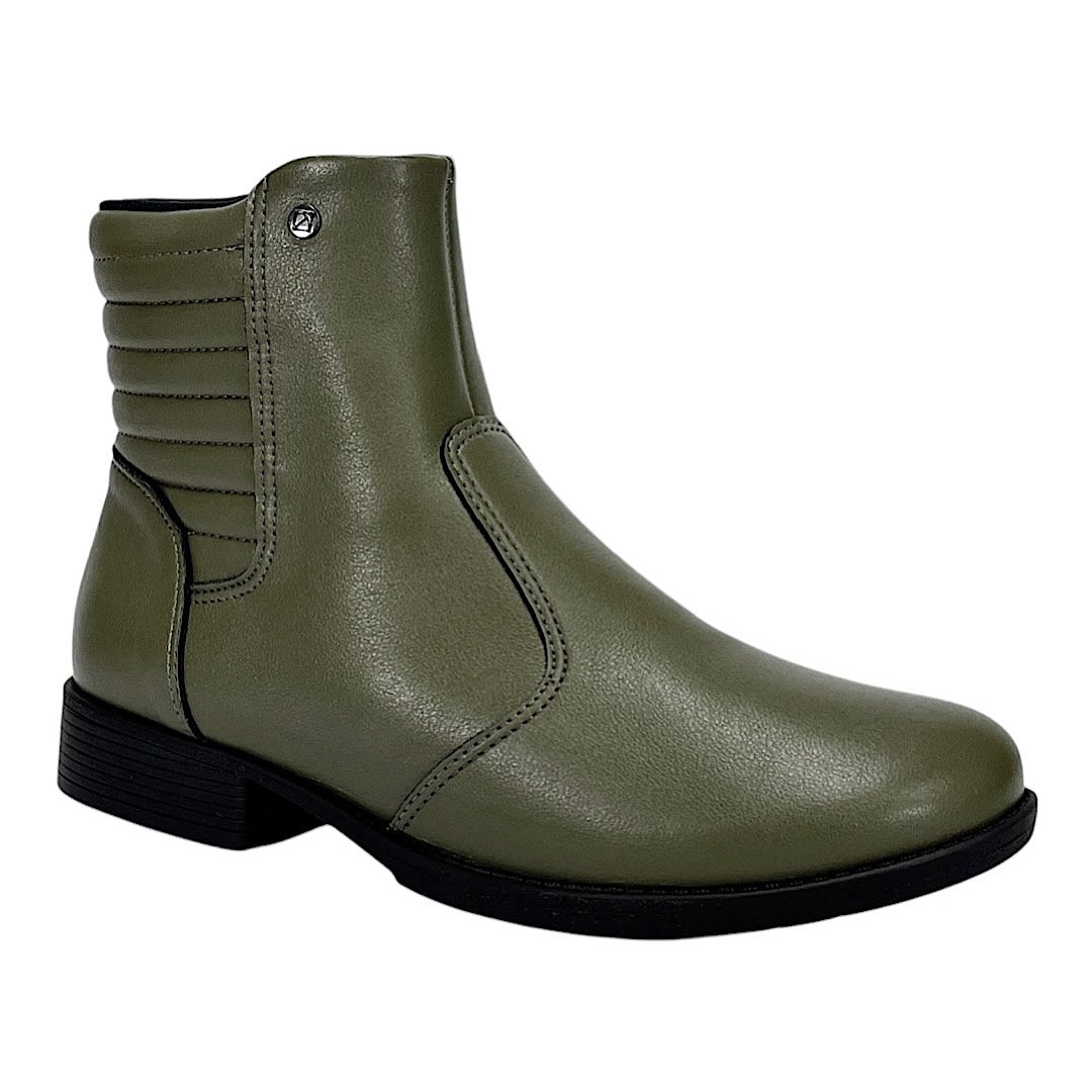 Bota Piccadilly Leci Cano Curto 653012 Verde Militar Verde 1