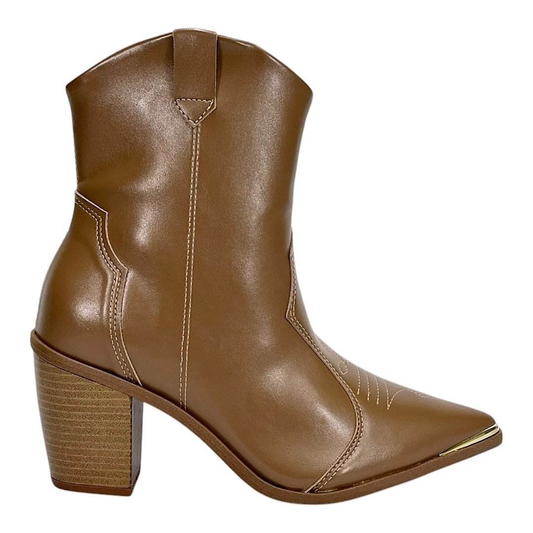 Bota Vizzano Country Western Feminina 3070.108 Taupe Taupe 2