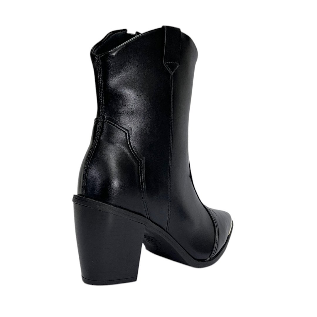 Bota Vizzano Country Western Feminina 3070.108 Preta Preto 5
