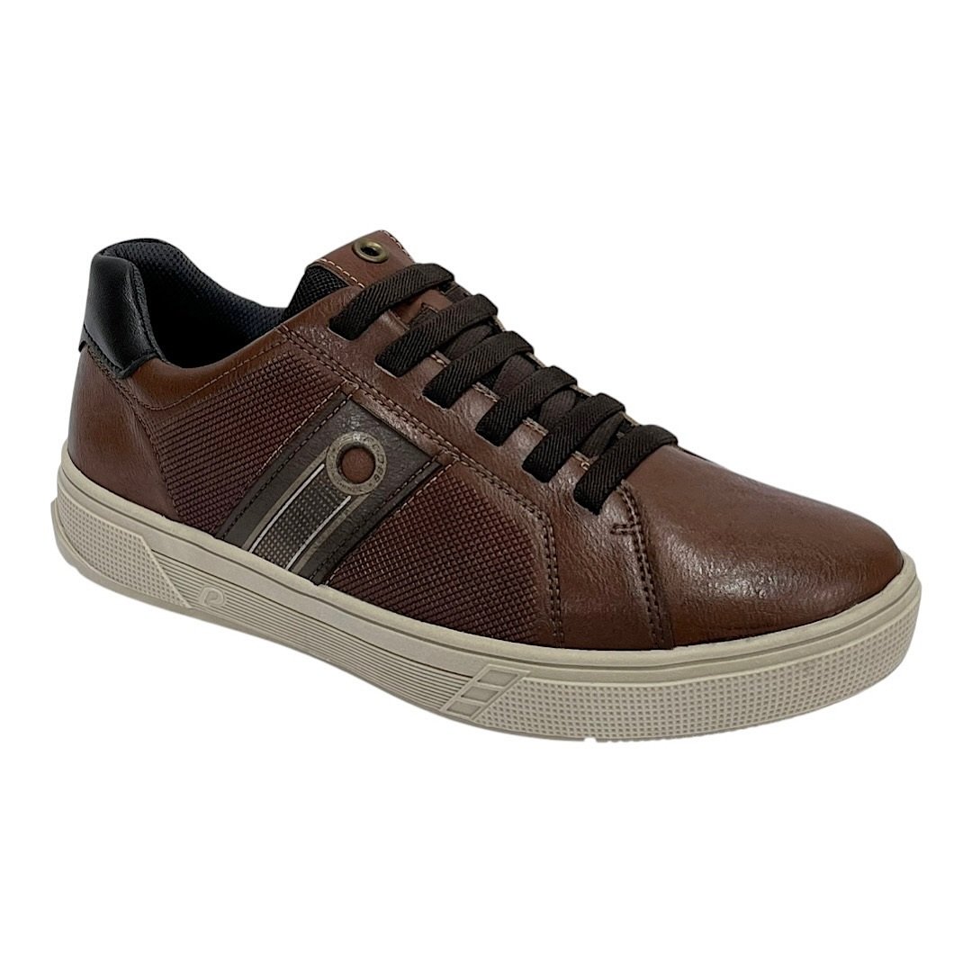 Sapatênis Pegada Casual Masculino 172503 Marrom Pinhão Pinhão 2