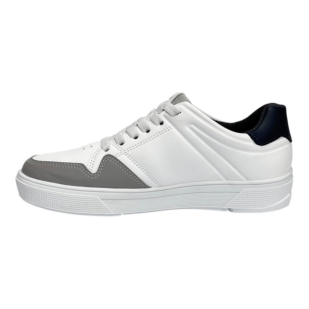 Sapatênis Pegada Casual Masculino 172502 Branco/Cinza Branco 3